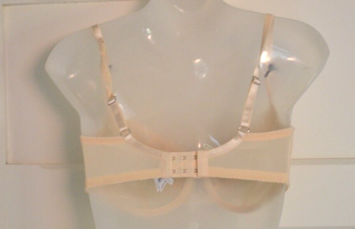 Fayreform Women's Cream/Beige Lace Underwire Balconette Bra Size AUS/NZ 10E - Picture 4 of 22