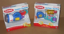 Playskool Fun Fixin Tool Ring & Funglow Flashlight - New Old Stock - 2002
