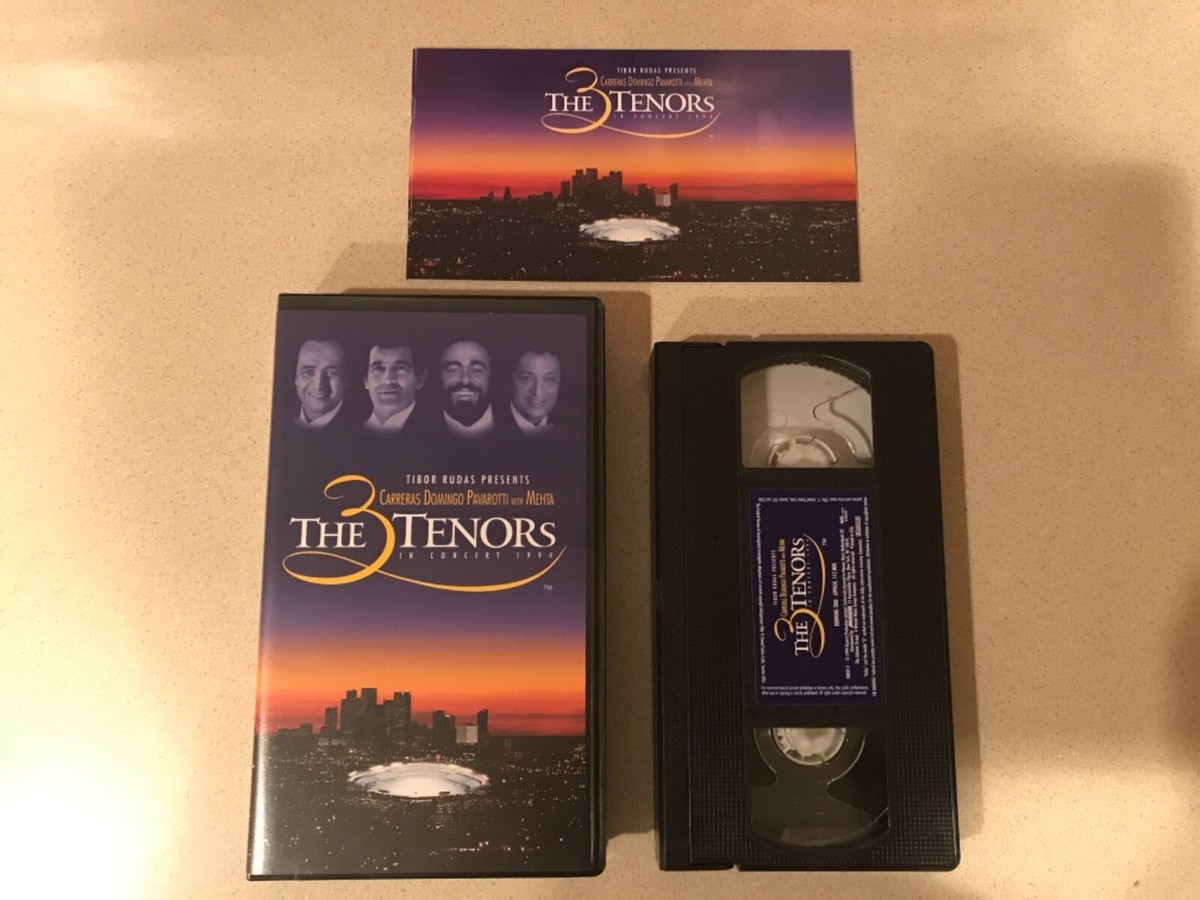 The 3 Tenors In Concert 1994 (VHS, 1994) Carreras, Domingo
