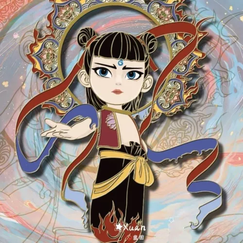 The Demon Child of Nezha 2 Came Into The World Metal refrigerator sticker - Picture 7 of 9