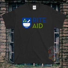 Black/White/Gray/Navy T-Shirt Rite Aid Pharmacy Made In USA Size S to 5XL