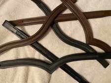 Empty Channel Leather Padded Browband - 8mm, 6mm channel Black or brown