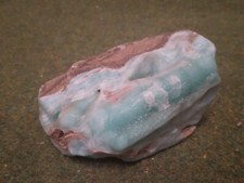 Caribbean Blue Sand Aragonite Carved Gemstone Freeform 359g (A4)