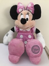 Disney Store Minnie Mouse Plush Pink Polka Dots Mini Bean Bag 9" RAC36