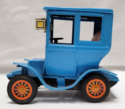 Vintage Blue Ford Model T - Tin Toy -  Friction Toy - Made in Japan