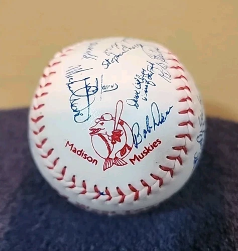 Madison Muskies 1983 Facsimile Signed Team Ball Jose Canseco Mallards Baseball