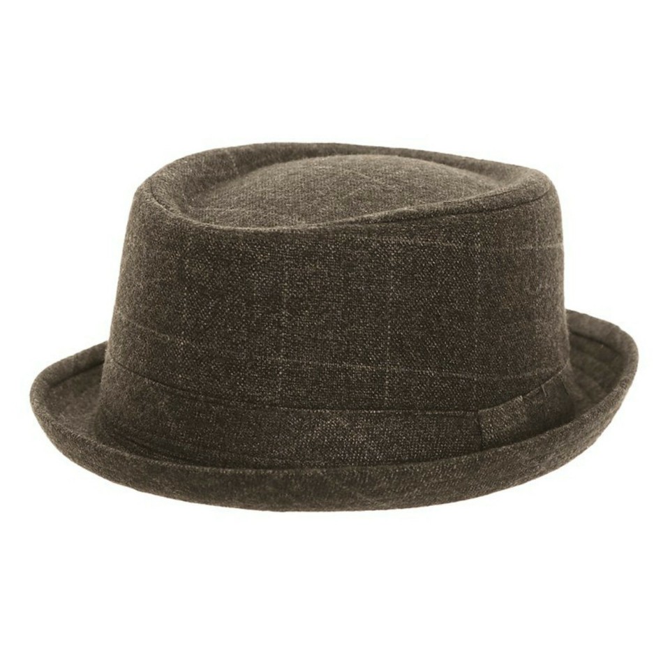 CAPPELLO PORK PIE Ska / Mod S/M/L Nero/Marrone/Grigio - Foto 3