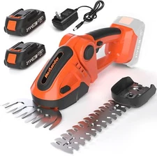 MAXLANDER Cordless Grass Shears & Hedge Trimmer, 2-in-1 Handheld Grass Trimmer/S