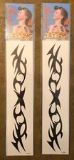 Temporary Tribal Tattoo Armband Set of 2 Chocolate Brown 8.25 NEW