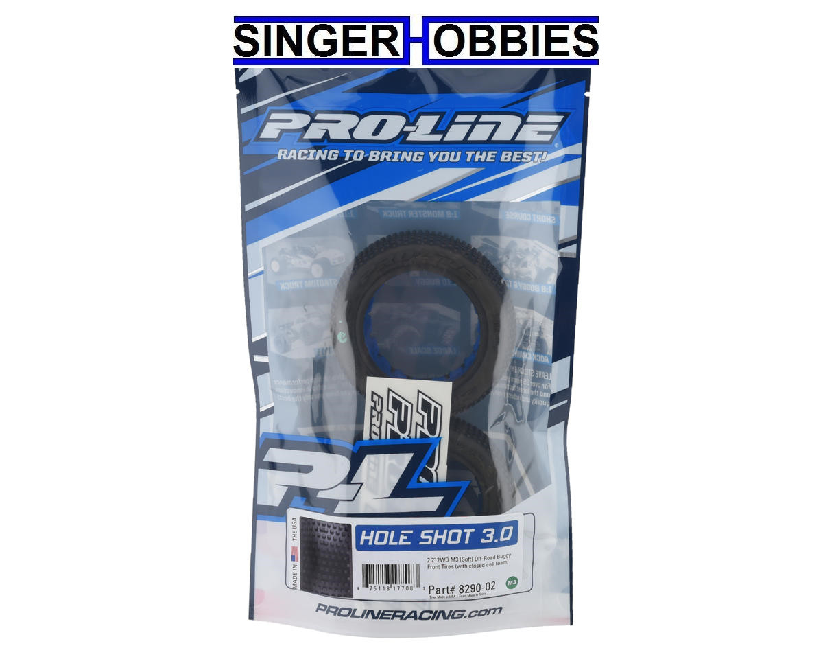 Pro Line 8290-02 Hole Shot 3.0 2.2" 2WD Buggy Front Tires (2) (M3) HH