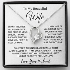To My Wife Necklace, Christmas Gifts For Women, Anniversary Gift For Wife