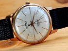 Vintage DAMAS Orbit Mechanical Wrist Watch for Men's 60's Gold Plated Eta 1080