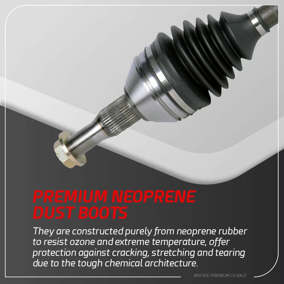 Eje delantero izquierdo o derecho CV para 2006-2009 2010 2011 Cadillac DTS Exc. FE7 Foto 3 de 4