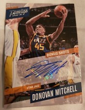 2017-18 Panini Prestige - Bonus Shots Signatures Crystal #45 Donovan Mitchell...