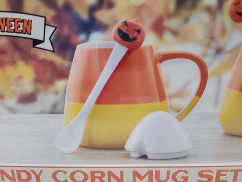 MR. HALLOWEEN Candy Corn Mug Set of 2 Halloween Decor VHTF - Picture 16 of 18