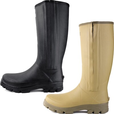 Savage Island Side Zip Gummi Gummistiefel Neopren gefüttert wasserdicht Gummistiefel