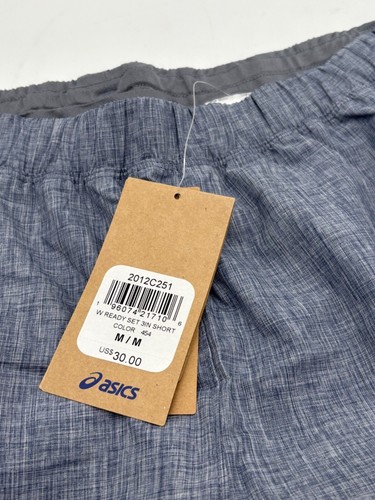 PANTALONES CORTOS DE 3 PULGADAS PARA MUJER ASICS, Peacoat Heather/Lake Drive, talla M - Imagen 6 de 11