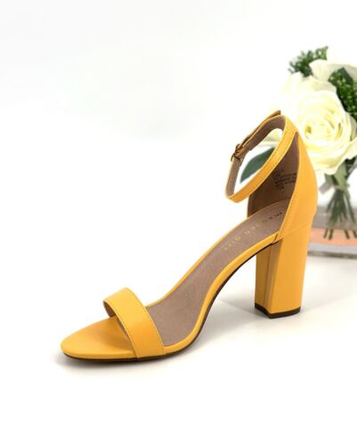 Madden Girl Womens Beella Open Tie Sandals Heels Size 8.5 Shoe Tanegerine NEW - Picture 3 of 10