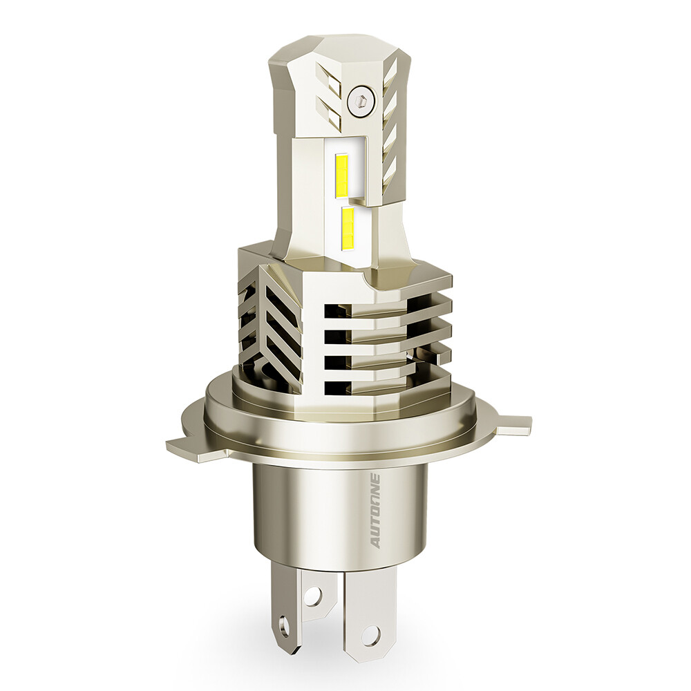 H4 9003 HB2 Motorcycle LED Bulbs High and Low Beam 6000K White 400% Brightness