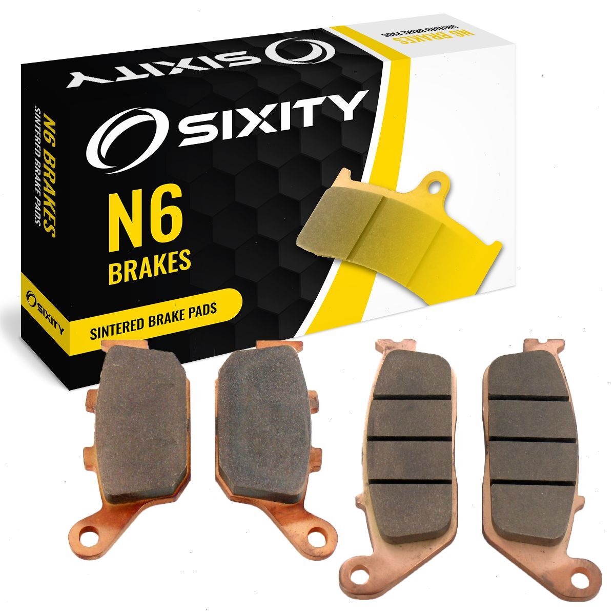 Front + Rear Sintered Brake Pads 2014 Honda CTX700N Set Full Kit Naked md