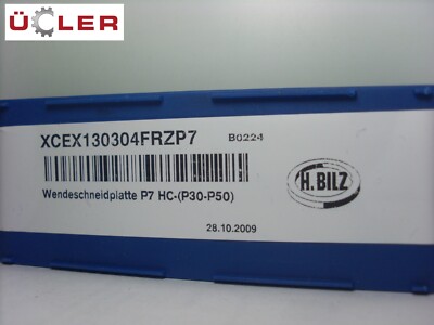 10 X H.BILZ XCET 130404FRZP7 WENDESCHNEIDPLATTEN CARBIDE INSERTS