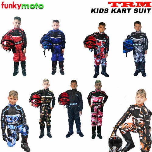 TRM Niños Trajes Monos karting y racing Quad Motocross Todos los colores | eBay