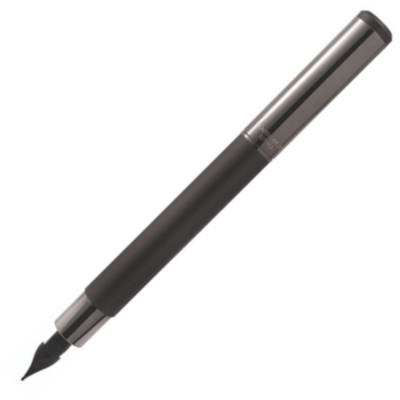 Monteverde Ritma Gala Convertible Pocket-Neck Black Fountain Pen, Flex Nib