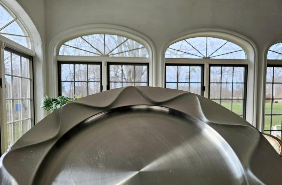 PLACA CARGADOR ACERO INOXIDABLE DANSK ORIGAMI TALC Foto 4 de 4