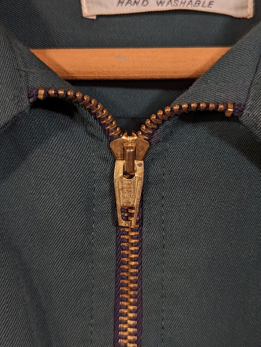 Glover Vintage 40s Dark Green Gabardine Double Pocket Glover Vintage 40s Dark Green Gabardine Double Pocket