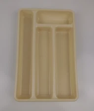 VTG Rubbermaid Silverware Cutlery Flatware Drawer Organizer #0522 Almond  11 X 7