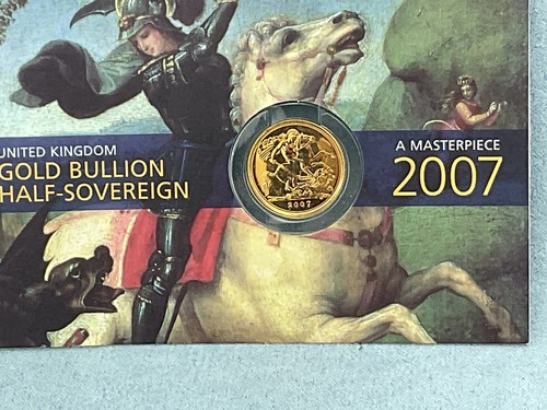 2007 Great Britain Gold Half Sovereign Elizabeth II - BU,only 75,000 mintage - Picture 2 of 4