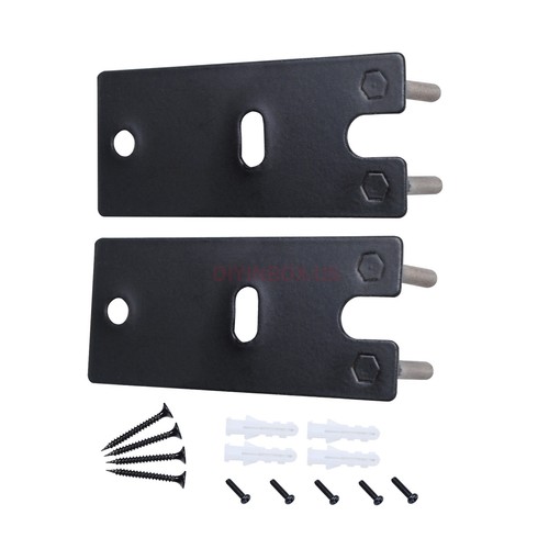 1Pair Black Wall Mount Stand Bracket For Lifestyle 650 Home Entertainment System - Picture 9 of 13