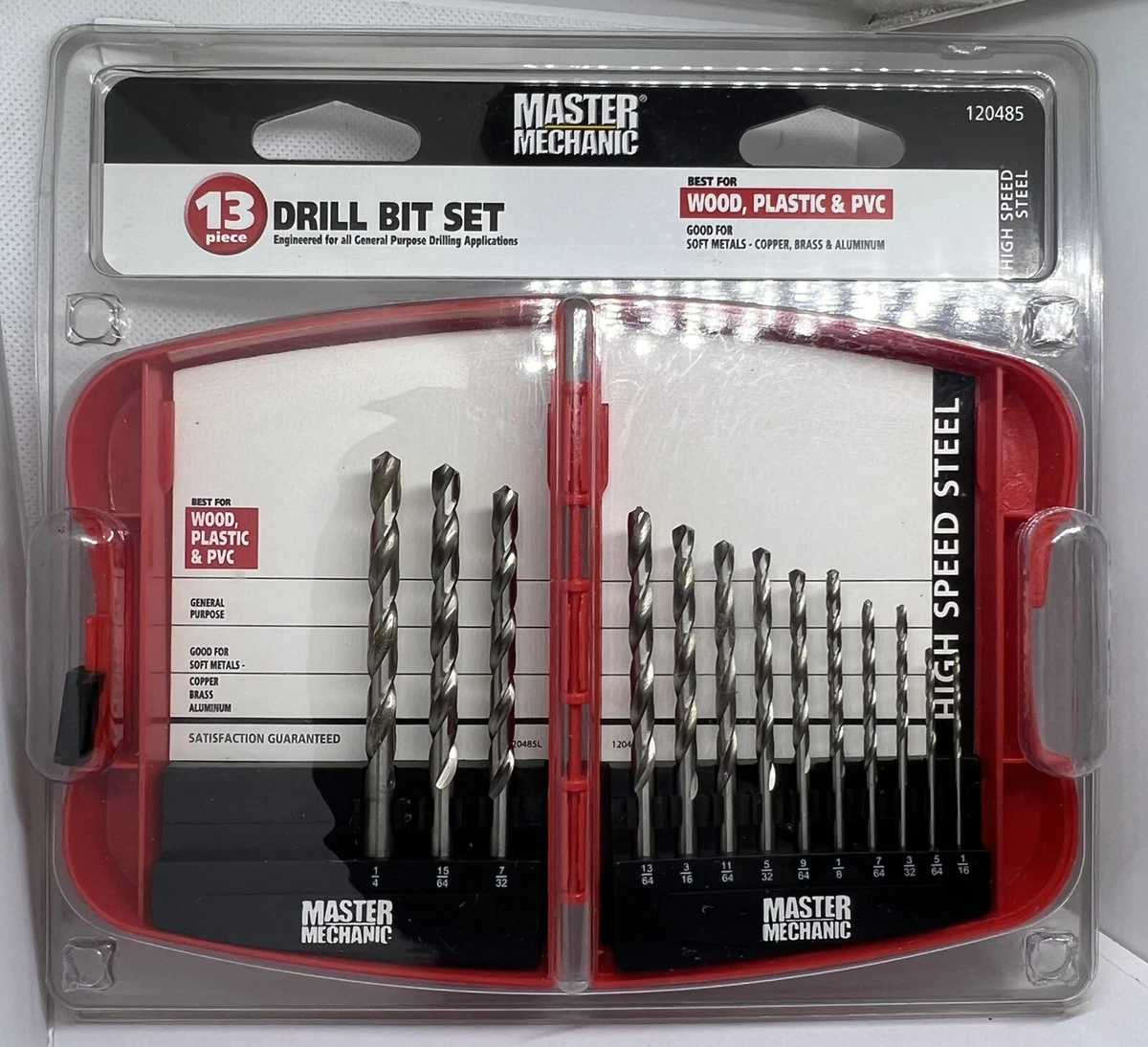 Master mechanic drill bit set deals