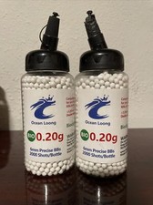 BBS 0.20g 6mm 4000 Rounds with an resealable Plastic Bottle. AEG Biodegradable