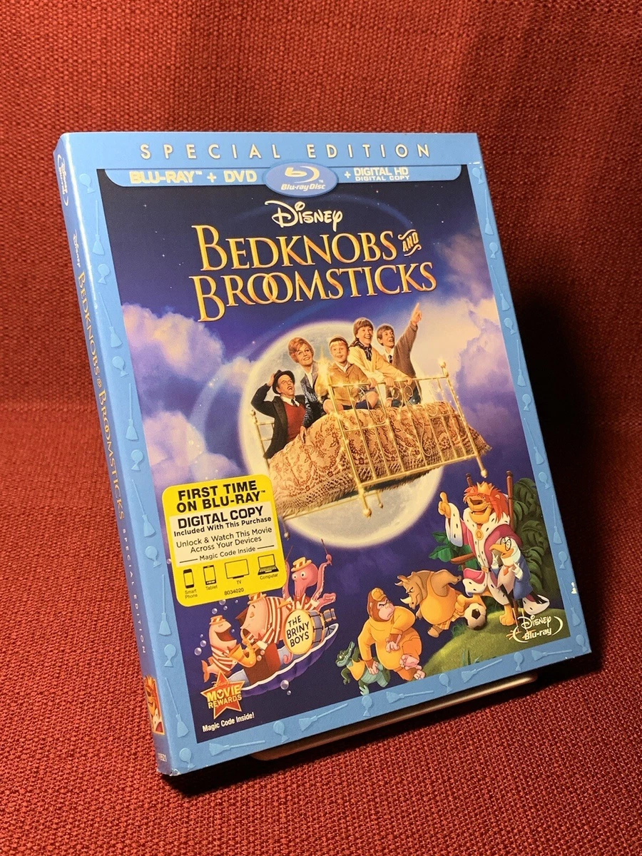 BEDKNOBS AND BROOMSTICKS Blu Ray DVD No Digital W Slipcover