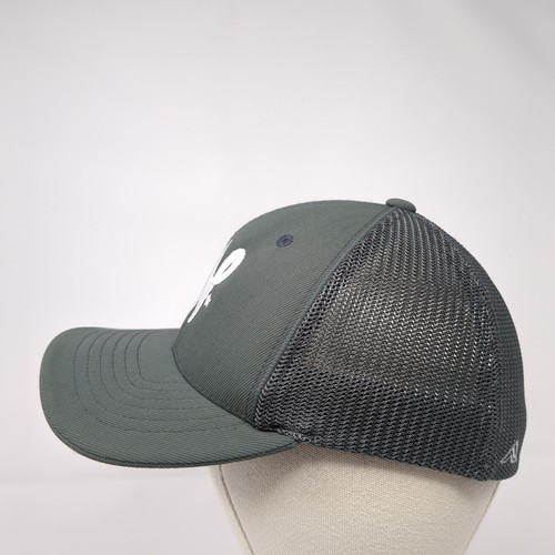 Boise Youth Fitted Trucker Hat Gray 6 3/8-6 7/8 Mesh Back Pacific Headwear - Picture 3 of 8