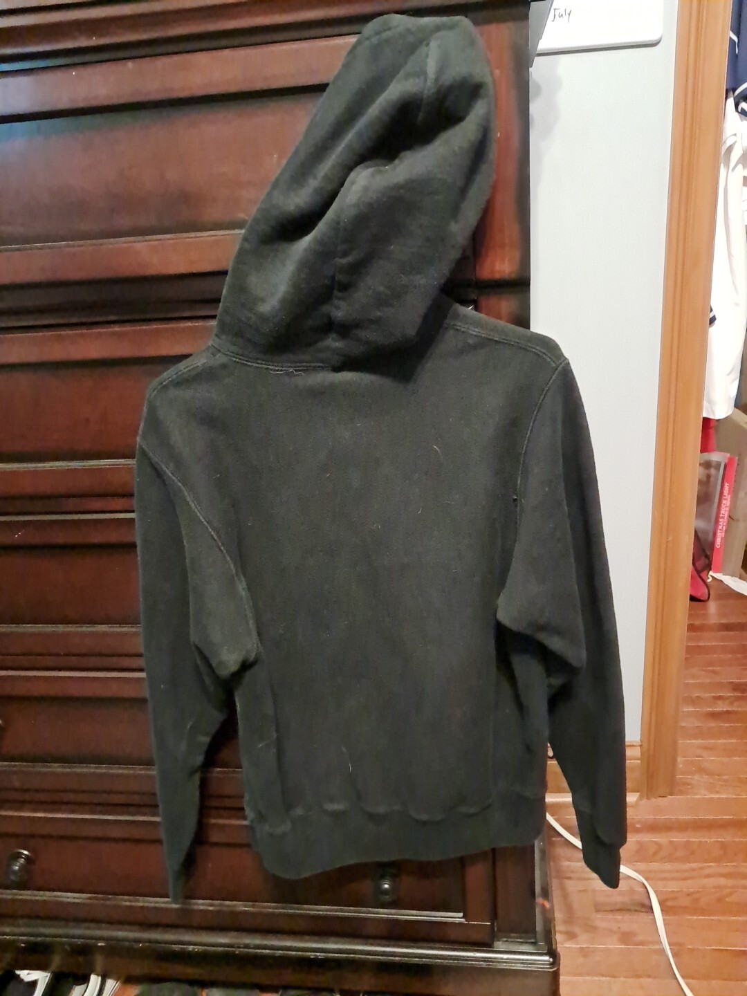 Champion Reverse Weave Patch Logo Black Long Slee… - image 2