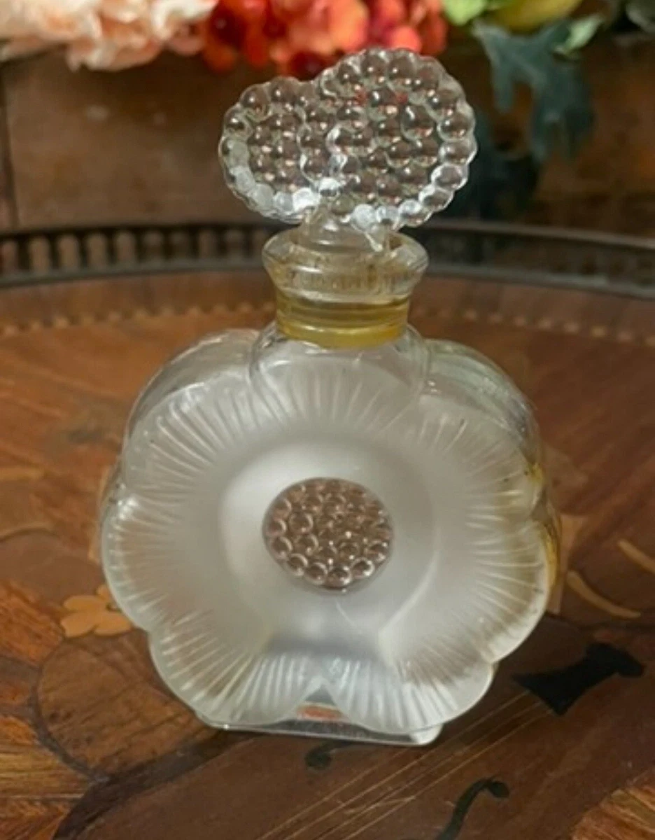 Vintage Lalique Like Deux Fleurs Perfume Single Flower Bottle eBay