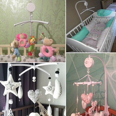 Baby Crib Mobile Bed Bell Holder Toy Hanger Arm Bracket Wind Up Music Box Au Ebay