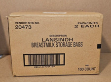 NEW Lansinoh Breastmilk Storage Bags Factory Sealed New In Box 200 Count
