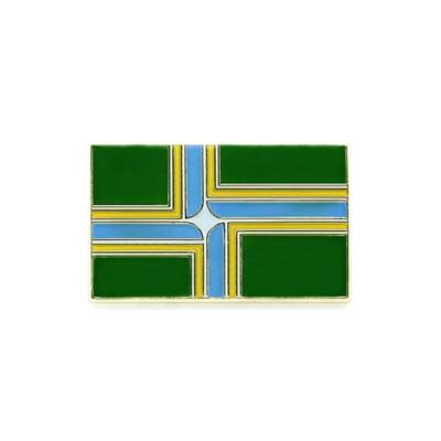 #ad #ad PORTLAND OREGON CITY FLAG PIN 1quot; Pacific Northwest PDX Enamel Lapel Jacket Badge $6.95