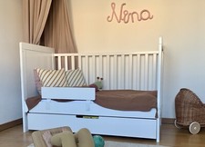 Baby/Kinderbett Bopita 70x140 umbaubar inklusive Matratze