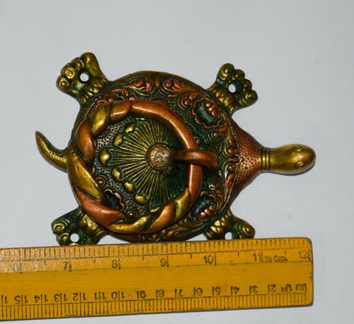 Brass terrapin Shape Door Knocker Handmade Ocean Turtle Door bell Ring MK053 - Picture 11 of 12