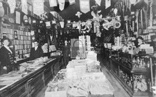1908 Interior View Book Store Santa Cruz California CA - 11x17 Reprint