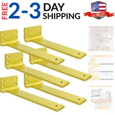 Durable 10-Inch Gold Floating Shelf Brackets - Ideal for Home and Commercial Use