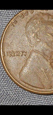 1955 Lincoln Wheat Small Cent Die Break On E In Liberty