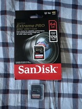 SanDisk Extreme Pro 64GB SDXC UHS-I 170MB/s Open Box New