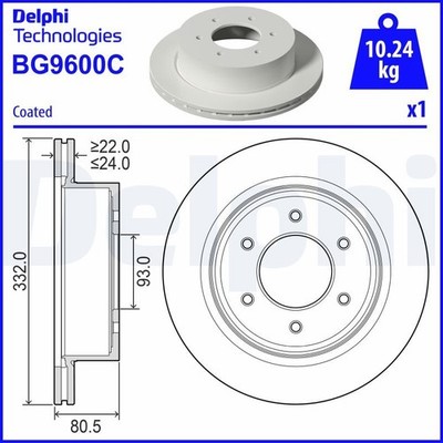 Bremsscheibe DELPHI BG9600C