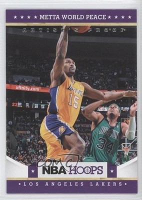 2012-13 NBA Hoops Artist's Proof Metta World Peace #199 0c2