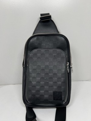 Louis Vuitton Avenue Sling Bag Damier Graphite Canvas Black